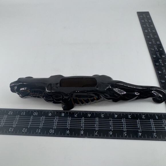 Black Panther Planter Figurine Miniature Redware Mid-Century Modern 12” L - Picture 9 of 14